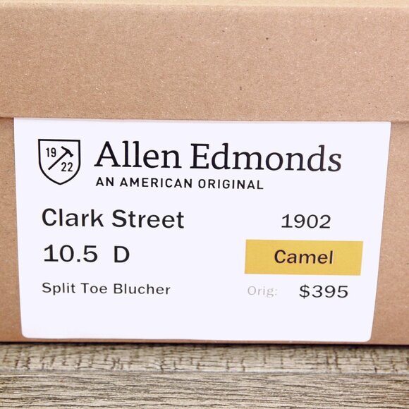 Allen Edmonds CLARK STREET Dainite 8 D Camel * add $15 Cedar Trees - Picture 11 of 13